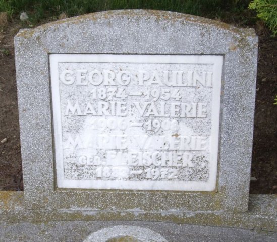 Paulini Georg 1874-1954 Fleischer Maria Valeria 1883-1972 Grabstein